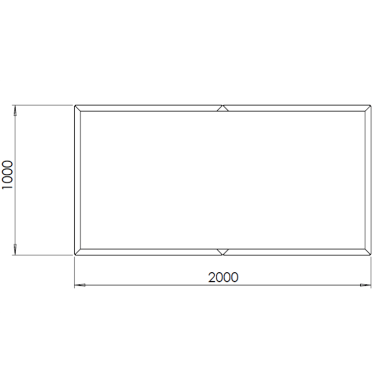 Kortena tērauda puķu kaste Texas xxl 200 x 100 cm