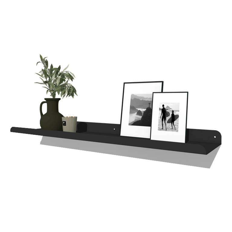 Pulverpārklāta tērauda sienas plaukts U-veida 100 x 20 cm