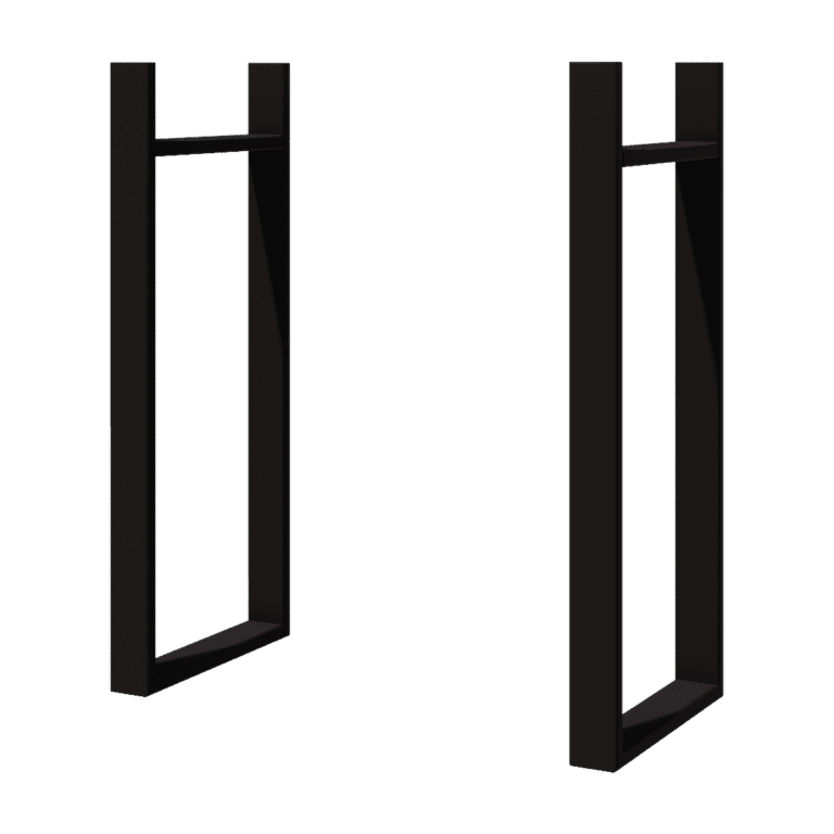 Melnā puķu kaste vertikālais 80 cm