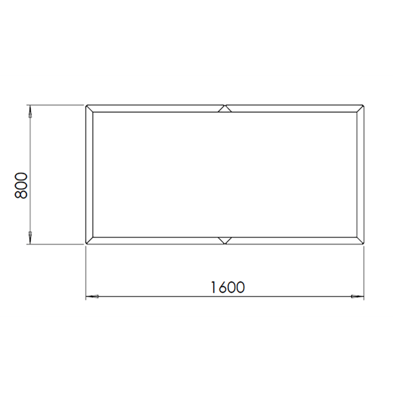 Kortena tērauda puķu kaste Texas xxl 160 x 80 cm