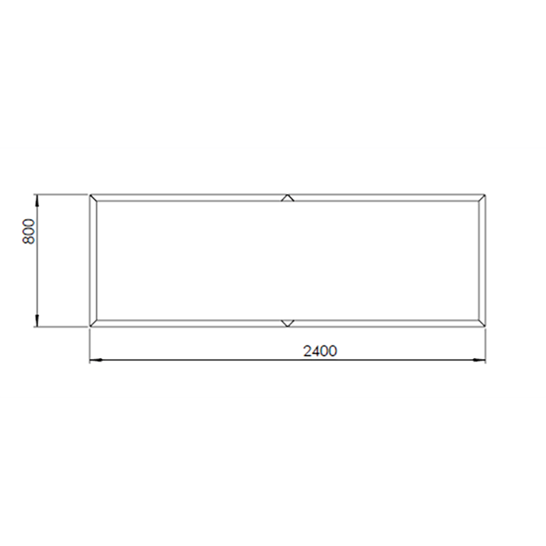 Kortena tērauda puķu kaste Texas xxl 240 x 80 cm