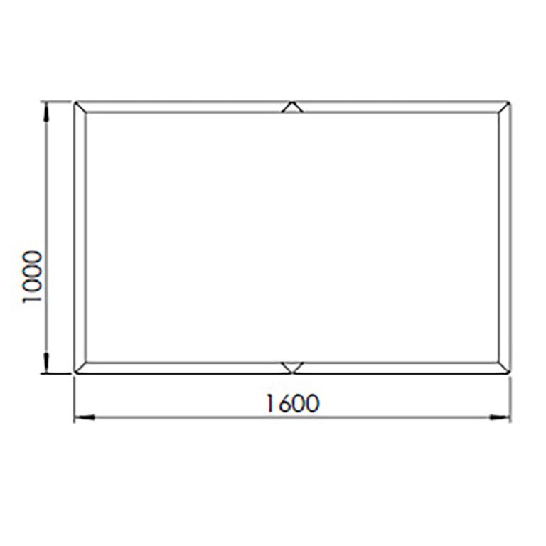 Kortena tērauda puķu kaste Texas xxl 160 x 100 cm