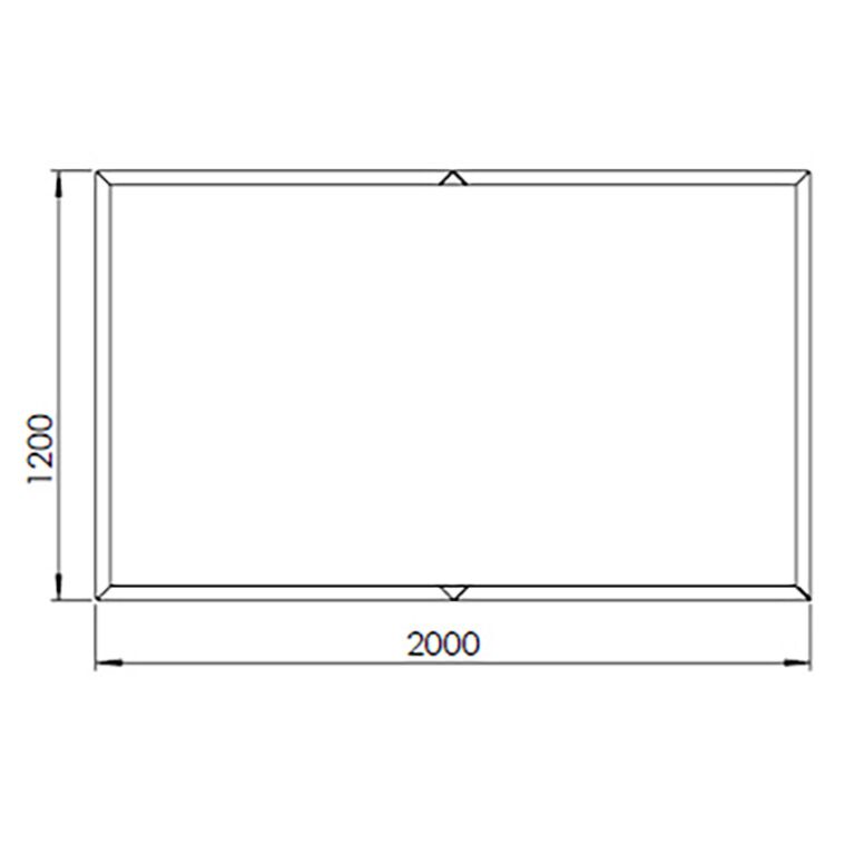 Kortena tērauda puķu kaste Texas xxl 200 x 120 cm