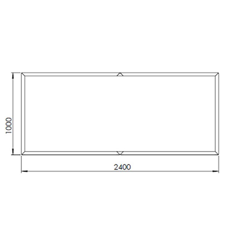 Kortena tērauda puķu kaste Texas xxl 240 x 100 cm