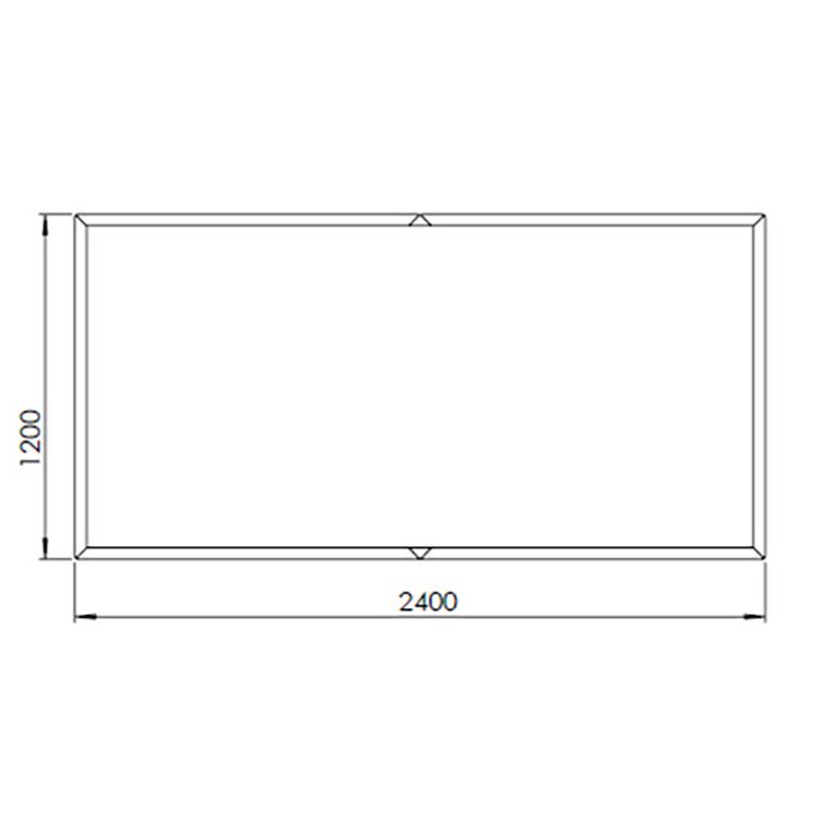 Kortena tērauda puķu kaste Texas xxl 240 x 120 cm