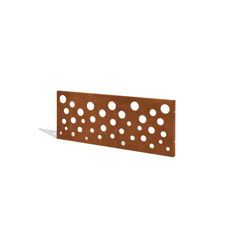 Kortena tērauda žogs H panelis B 120 x 47,5 cm