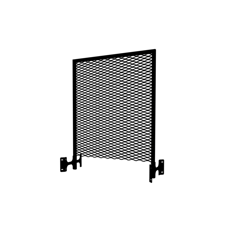 Melnā kāpšanas režģis puķu kaste 100 x 40 cm