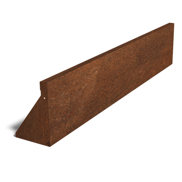Kortena tērauda atbalsta siena taisns 150 cm (augstums 30 cm)