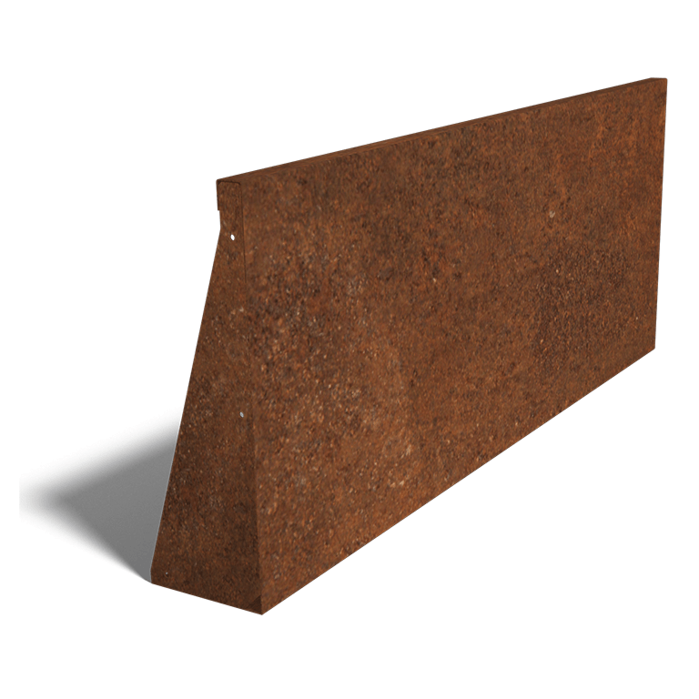 Kortena tērauda atbalsta siena taisns 150 cm (augstums 60 cm)