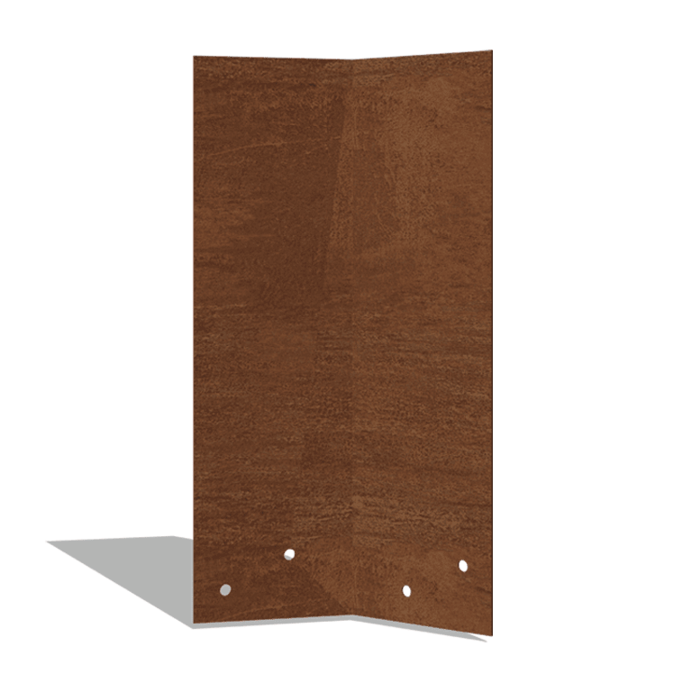 Savienojuma plāksne kortēna tērauds 45º augstumā 34 - 37,5 cm
