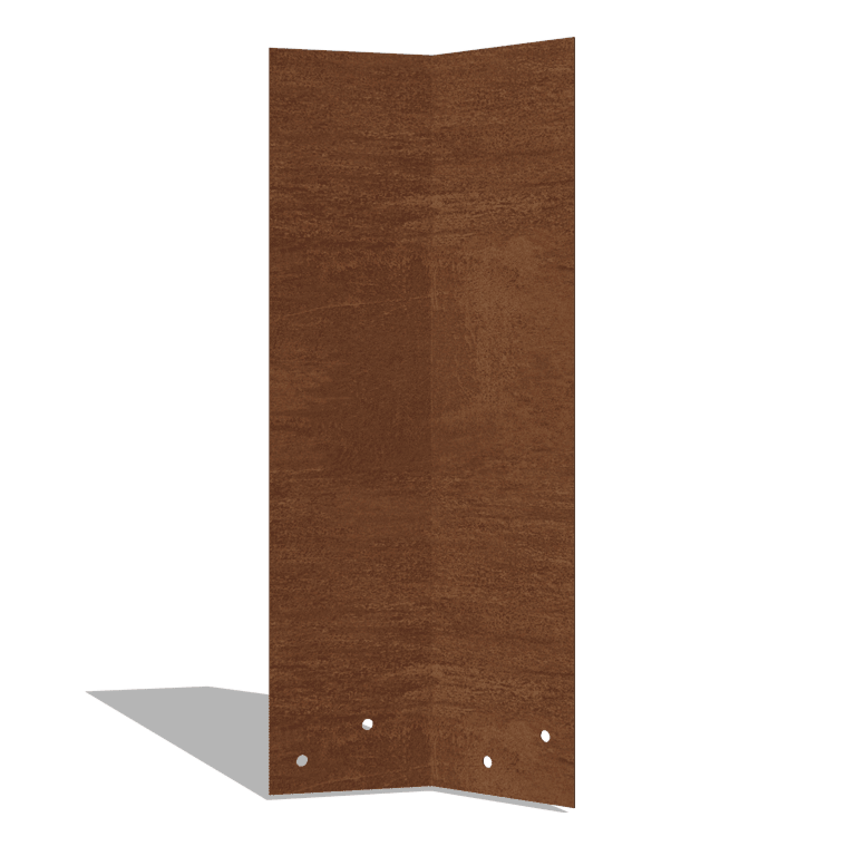 Savienojuma plāksne kortēna tērauds 45º augstums XL 45 cm