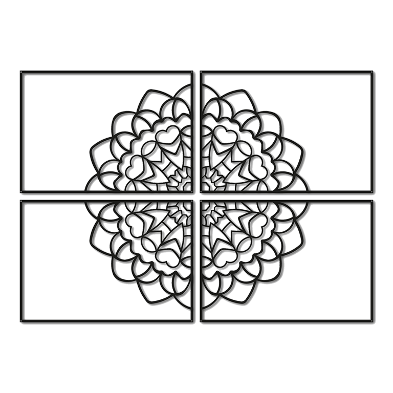 Metāla sienas apdare Mandala *OP=OP