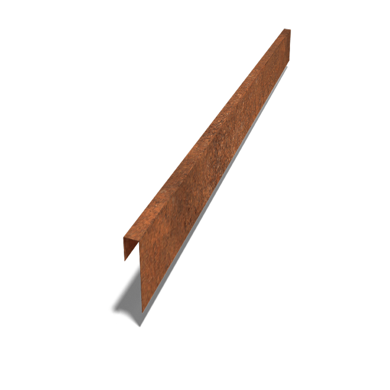 Kortena tērauda u-profils 15 x 5 x 5 cm (garums 240 cm)