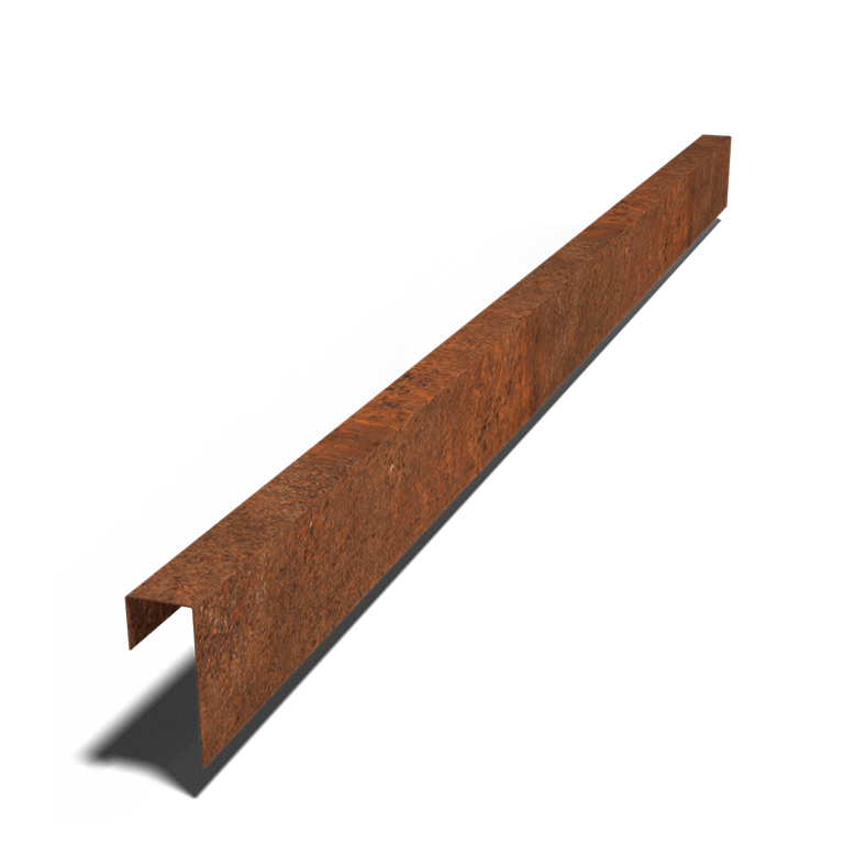 Kortena tērauda u-profils 15 x 6 x 5 cm (garums 240 cm)