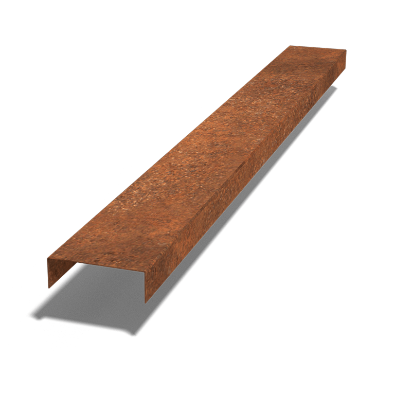 Kortena tērauda u-profils 5 x 15 x 5 cm (garums 150 cm)