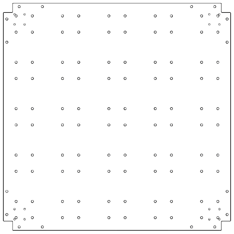Pamatplāksne cinkots tērauds 100 x 100 cm