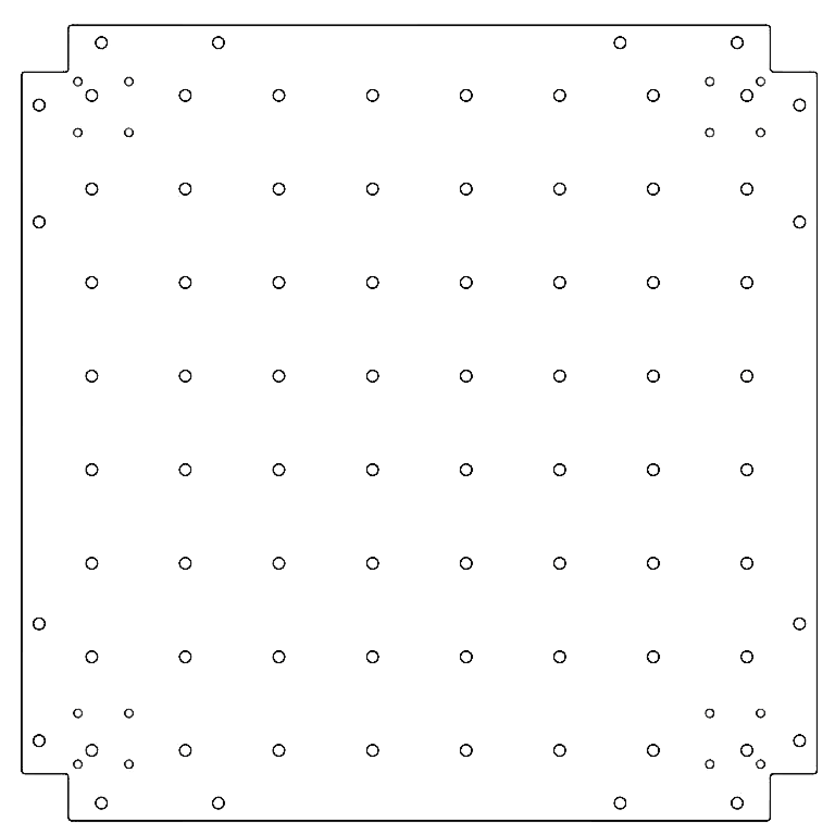 Pamatplāksne cinkots tērauds 70 x 70 cm
