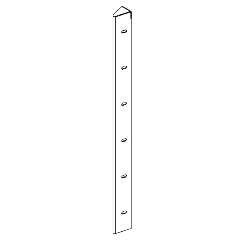 stūra elements Tērauds ar pulverkrāsas pārklājumu 30° 60 cm