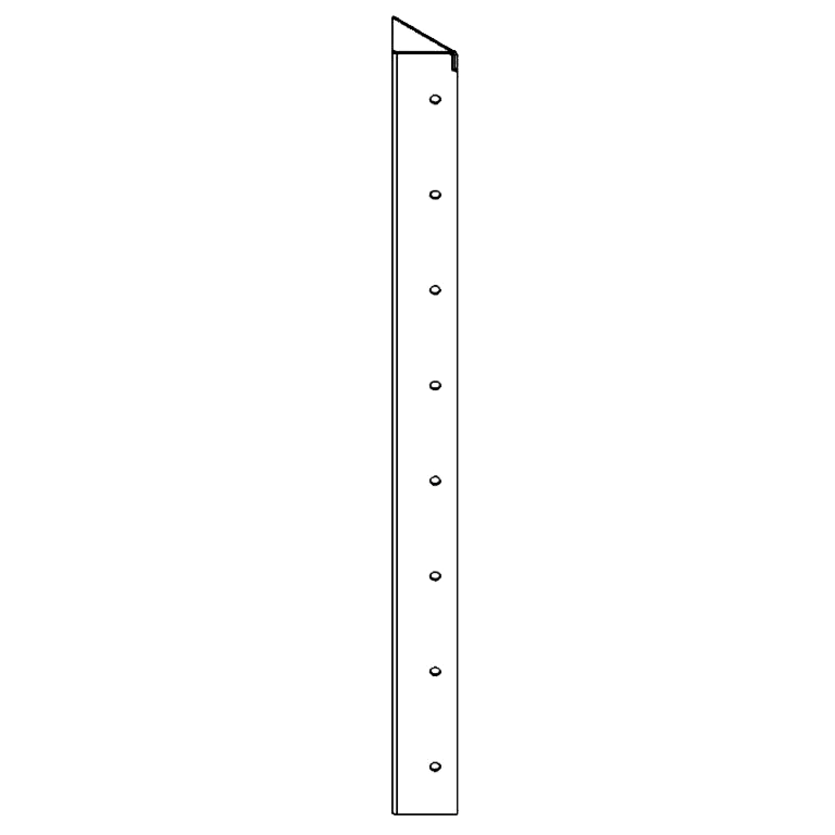 Stūra elements kortēna tērauds 90° 80 cm