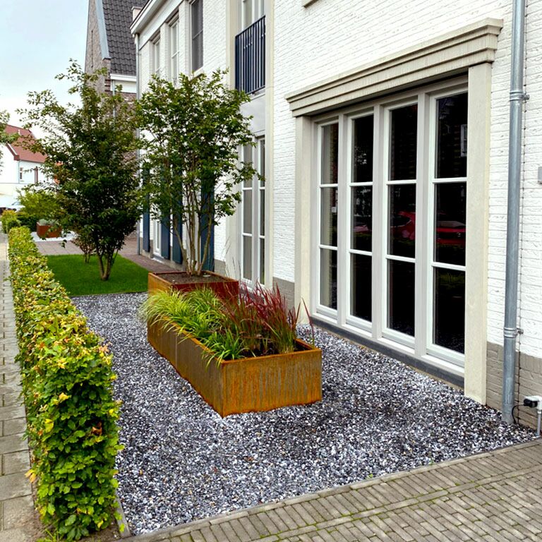 Kortena tērauda puķu kaste Texas xxl 240 x 80 cm