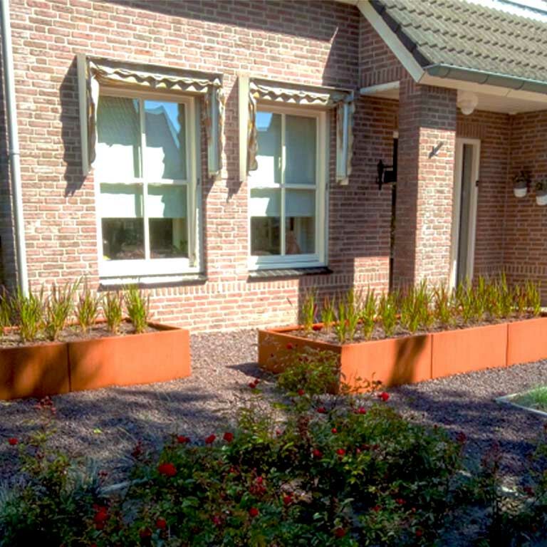 Kortena tērauda puķu kaste Texas xxl 300 x 100 cm