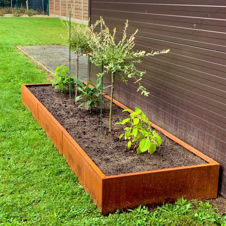 Kortena tērauda puķu kaste Texas xxl 360 x 120 cm