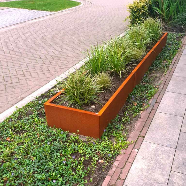 Kortena tērauda puķu kaste Texas xxl 360 x 60 cm