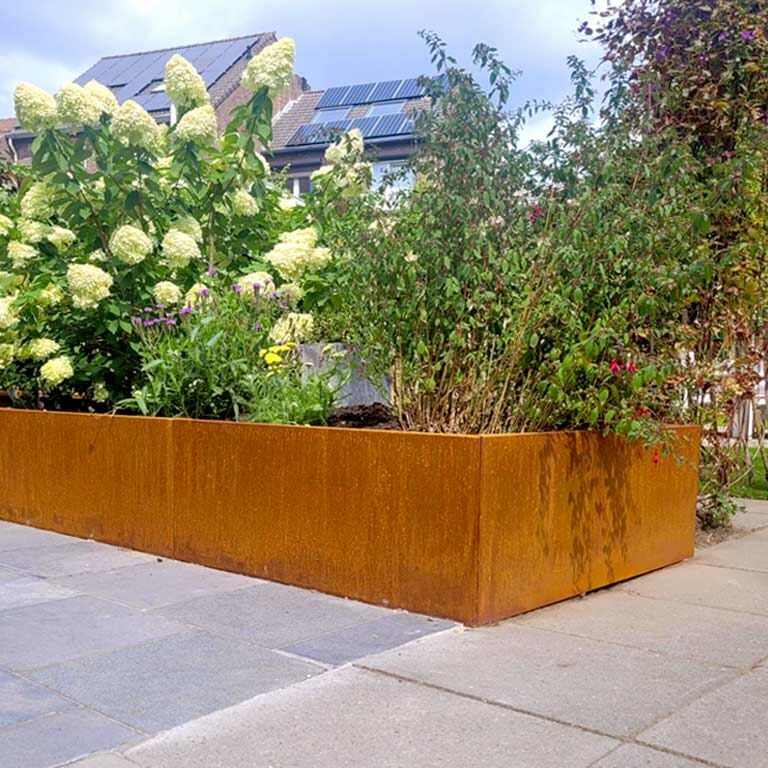 Kortena tērauda puķu kaste Texas xxl 400 x 120 cm