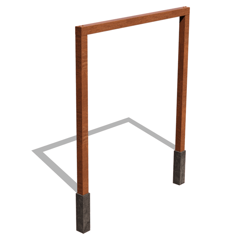 Kortena tērauda pergola taisns 250 cm
