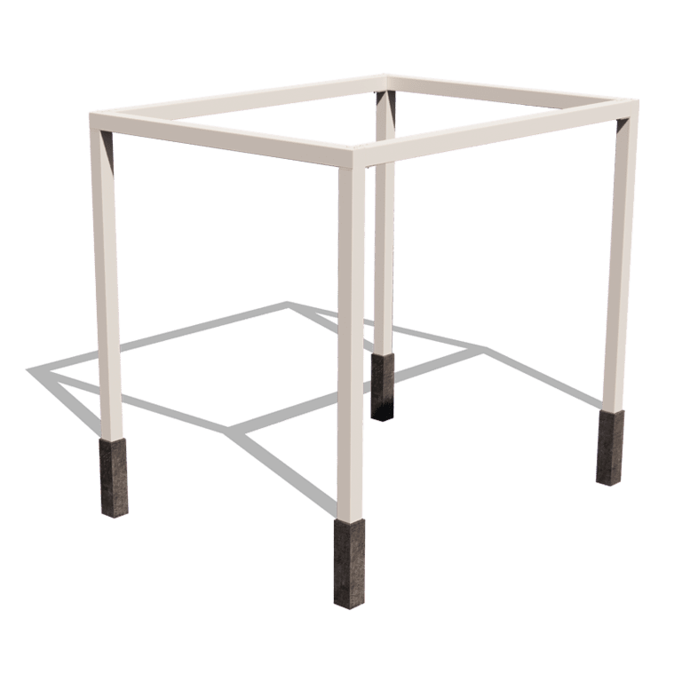 Pulverpārklāta tērauda pergola izkārtojums laukums 324 x 250 cm