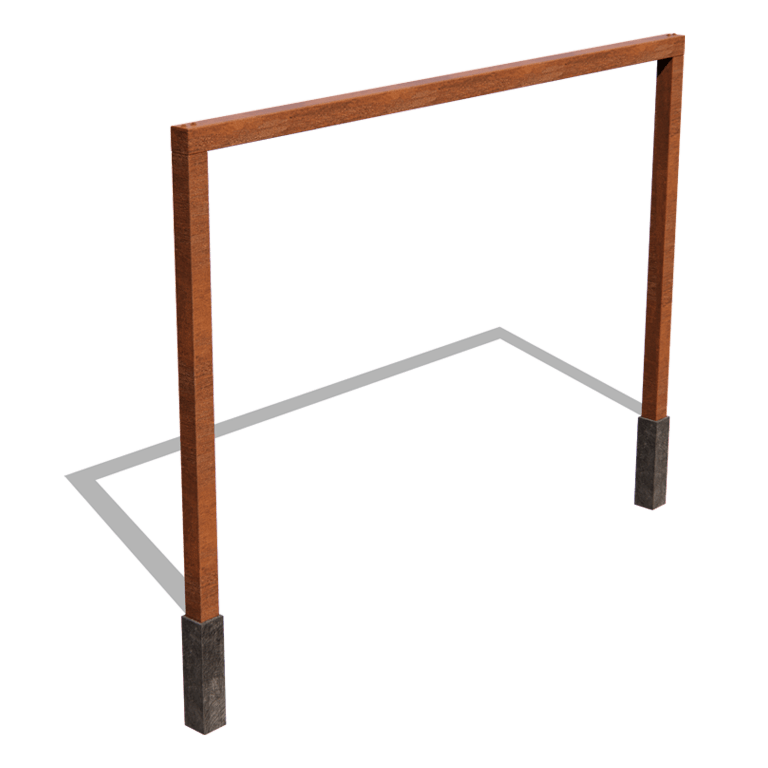 Kortena tērauda pergola taisns 400 cm