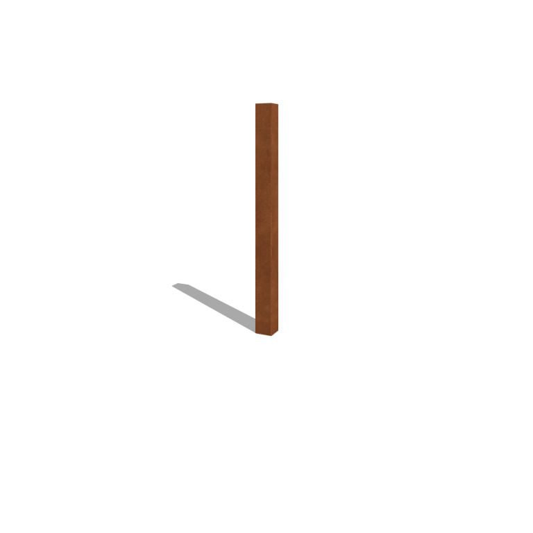 Kortena tērauda žoga stabs 150 cm