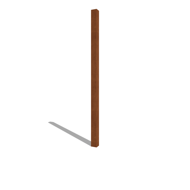 Kortena tērauda žoga stabs 200 cm