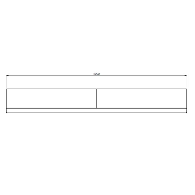 Kortena tērauda atbalsta siena taisns 200 cm (augstums 40 cm)