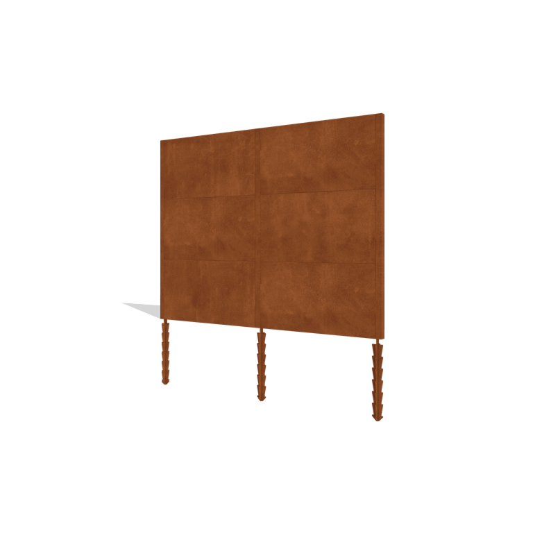 Kortena tērauda žogs H3 pilns komplekts 258 cm