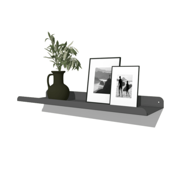 Pulverpārklāta tērauda sienas plaukts U-veida 80 x 20 cm
