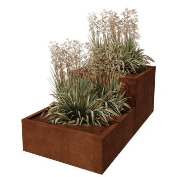 Kortena tērauda puķu kaste Miami special II 80