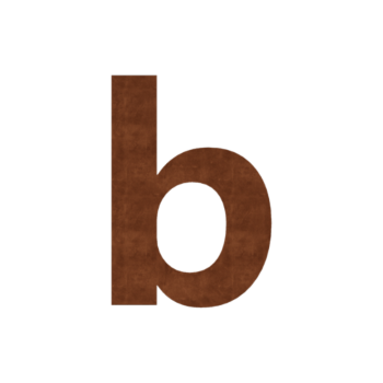 Kortena tērauda mājas numurs B - 30 x 43,1 cm
