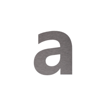 Nerūsējošā tērauda mājas numurs A - 8,7 x 10 cm - Pašlīmējošs