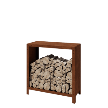 Kortena tērauda malkas glabātuve - Indiana - 100 x 40 x 100 cm