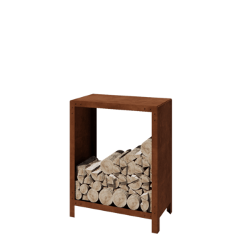 Kortena tērauda malkas glabātuve - Indiana - 80 x 40 x 100 cm