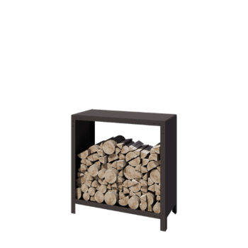 Tērauda malkas glabātuve - Indiana - 100 x 40 x 100 cm - RAL7016 matēts (antracīta pelēks)