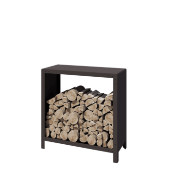 Tērauda malkas glabātuve - Indiana - 100 x 40 x 100 cm - RAL7016 matēts (antracīta pelēks)