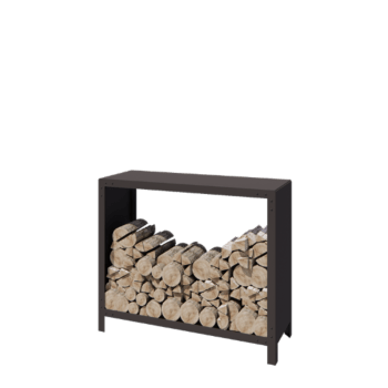 Tērauda malkas glabātuve - Indiana - 120 x 40 x 100 cm - RAL7016 matēts (antracīta pelēks)