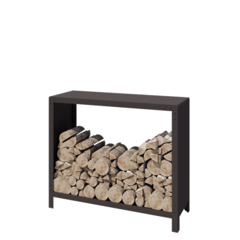 Tērauda malkas glabātuve - Indiana - 120 x 40 x 100 cm - RAL7016 matēts (antracīta pelēks)