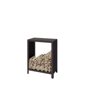 Tērauda malkas glabātuve - Indiana - 80 x 40 x 100 cm - RAL7016 matēts (antracīta pelēks)