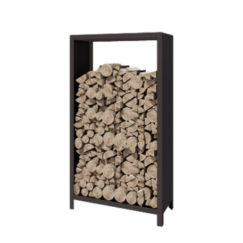 Tērauda malkas glabātuve - Indiana - 100 x 40 x 180 cm - RAL7016 matēts (antracīta pelēks)