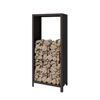 Tērauda malkas glabātuve - Indiana - 80 x 40 x 180 cm - RAL7016 matēts (antracīta pelēks)