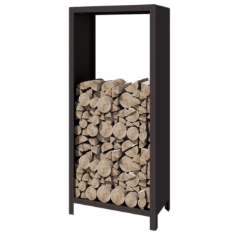 Tērauda malkas glabātuve - Indiana - 80 x 40 x 180 cm - RAL7016 matēts (antracīta pelēks)