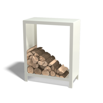 Tērauda malkas glabātuve - Indiana - 80 x 40 x 100 cm - Cita RAL krāsa